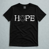Sobriety Hope Recovery Alcoholic Sober Recover Aa Support Gift T-Shirt