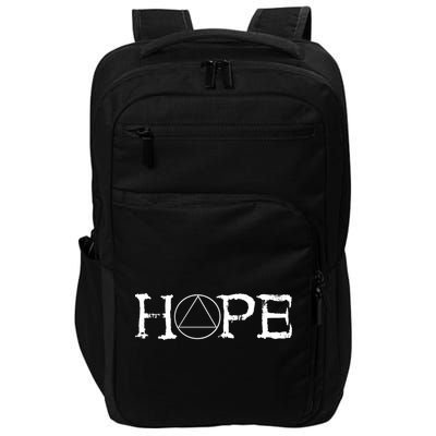 Sobriety Hope Recovery Alcoholic Sober Recover Aa Support Gift Impact Tech Backpack