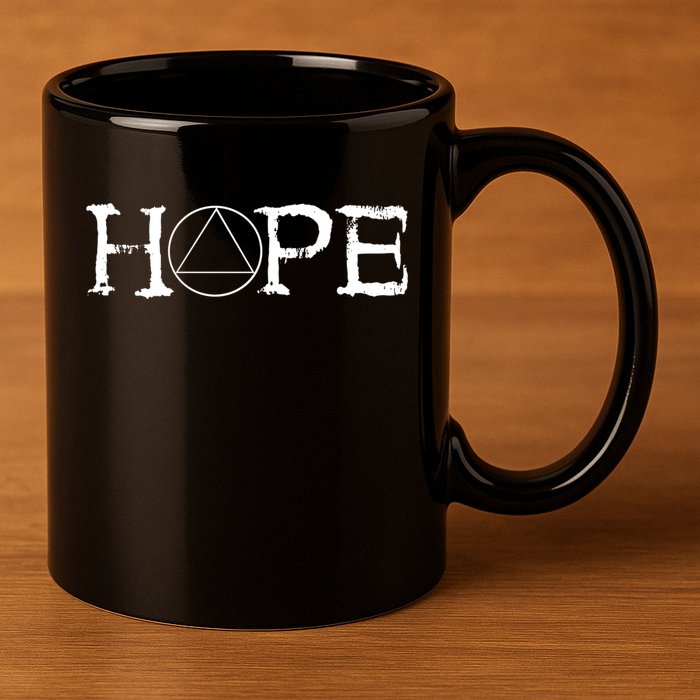 Sobriety Hope Recovery Alcoholic Sober Recover Aa Support Gift 11oz C Handle Ceramic Mug