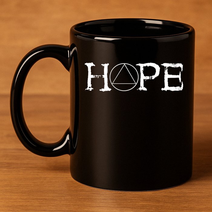 Sobriety Hope Recovery Alcoholic Sober Recover Aa Support Gift 11oz C Handle Ceramic Mug