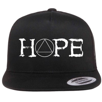 Sobriety Hope Recovery Alcoholic Sober Recover Aa Support Gift Flatbill Hat