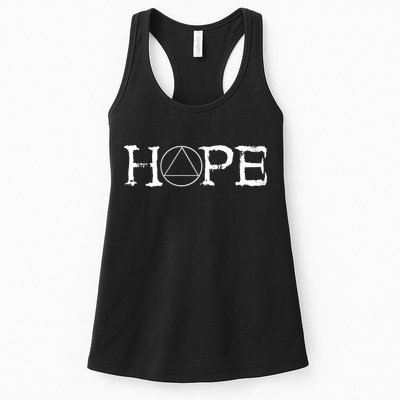 Sobriety Hope Recovery Alcoholic Sober Recover Aa Support Gift Womens Tank Top