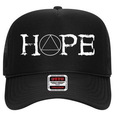Sobriety Hope Recovery Alcoholic Sober Recover Aa Support Gift Trucker Hat