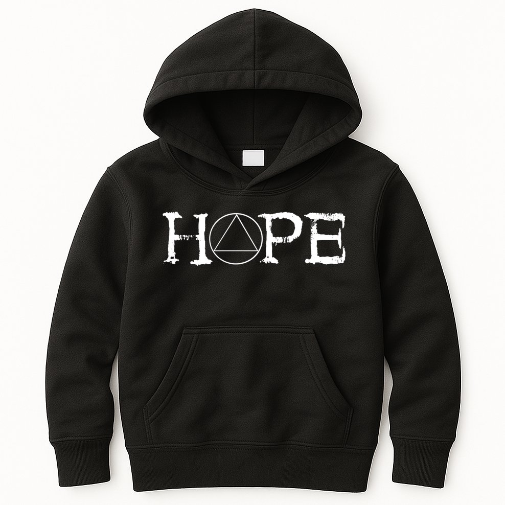 Sobriety Hope Recovery Alcoholic Sober Recover Aa Support Gift Kids Hoodie