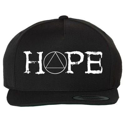 Sobriety Hope Recovery Alcoholic Sober Recover Aa Support Gift Wool Snapback Cap