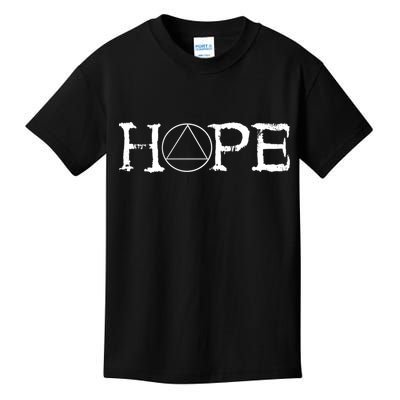Sobriety Hope Recovery Alcoholic Sober Recover Aa Support Gift Kids T-Shirt