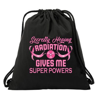 Secretly Hoping Radiation Gives Me Super Power  Drawstring Bag