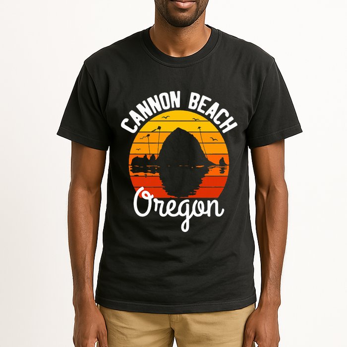 Sunset Haystack Rock Souvenir Cannon Beach Tall T-Shirt