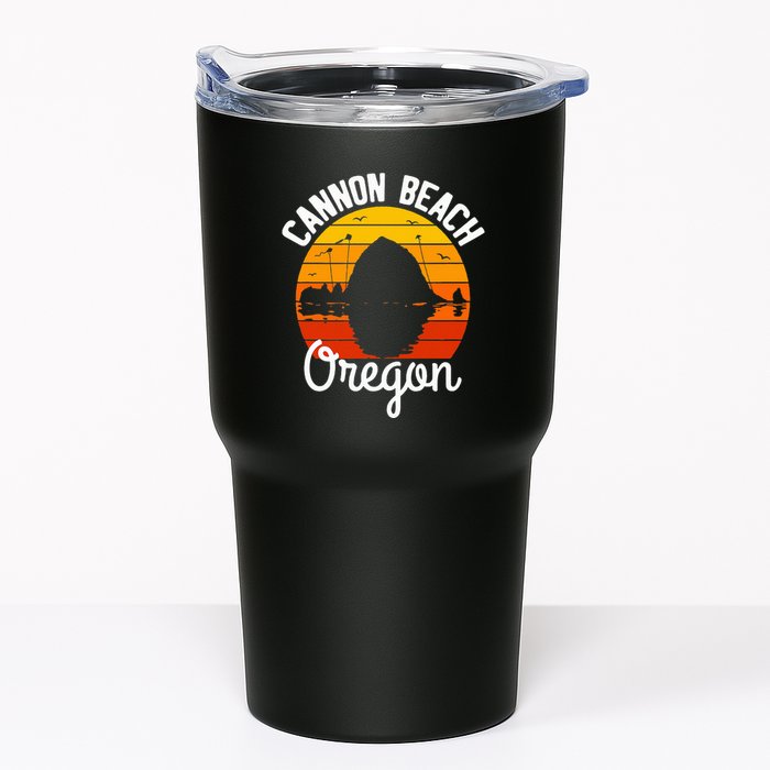 Sunset Haystack Rock Souvenir Cannon Beach Tumbler