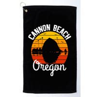 Sunset Haystack Rock Souvenir Cannon Beach Golf Towel