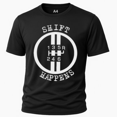 Shift Happens Race Car Fan Manual Transmission 6 Speed Funny Performance Shirt