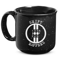 Shift Happens Race Car Fan Manual Transmission 6 Speed Funny 15oz Campfire Ceramic Mug