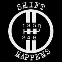 Shift Happens Race Car Fan Manual Transmission 6 Speed Funny Drawstring Bag