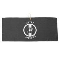 Shift Happens Race Car Fan Manual Transmission 6 Speed Funny Large Microfiber Waffle Golf Towel