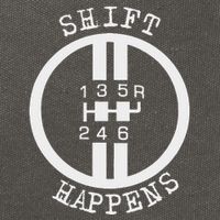 Shift Happens Race Car Fan Manual Transmission 6 Speed Funny Cotton Canvas Backpack