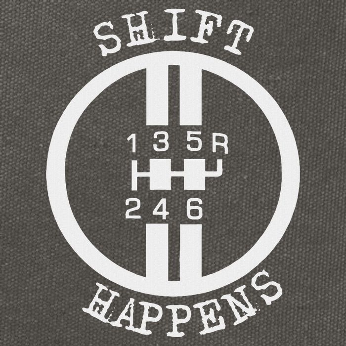 Shift Happens Race Car Fan Manual Transmission 6 Speed Funny Cotton Canvas Backpack