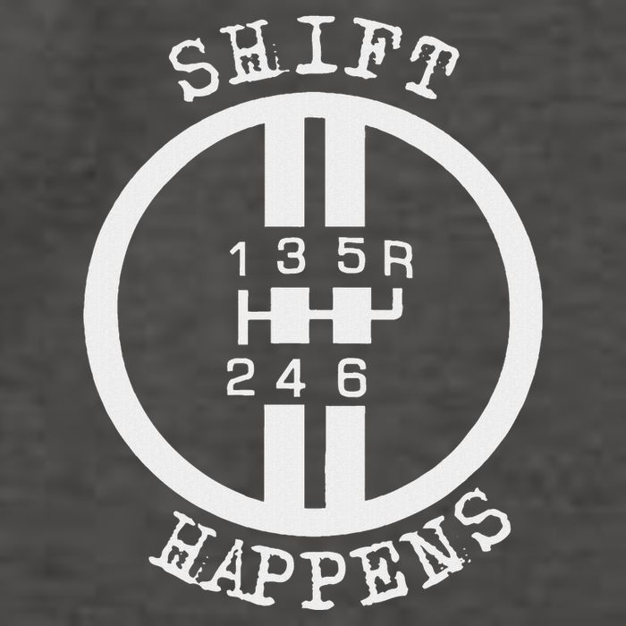 Shift Happens Race Car Fan Manual Transmission 6 Speed Funny Vector Backpack