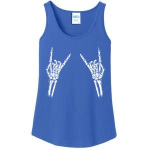 Skeleton Hand Rocker Graphic Rock On Star Trendy Halloween Gift Ladies Essential Tank