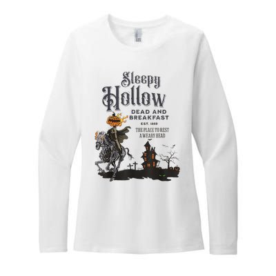 Sleepy Hollow Retro Vintage Headless Horseman Halloween Womens CVC Long Sleeve Shirt