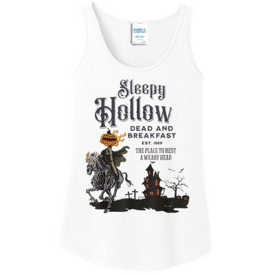 Sleepy Hollow Retro Vintage Headless Horseman Halloween Ladies Essential Tank