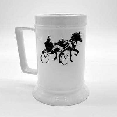 Sports Horse Race Harness Racing Beer Stein