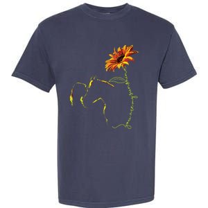 Sunflower Horseback Riding Equestrian Horse Lover Garment-Dyed Heavyweight T-Shirt