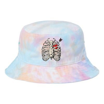 Skeleton Heart Rib Cage Xray Tie Dye Newport Bucket Hat