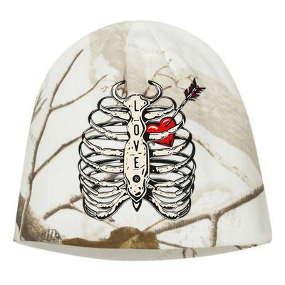 Skeleton Heart Rib Cage Xray Kati - Camo Knit Beanie