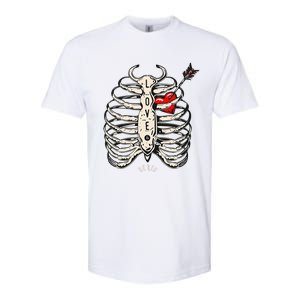 Skeleton Heart Rib Cage Xray Softstyle CVC T-Shirt