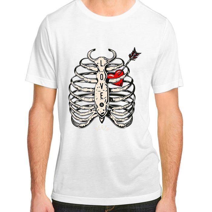 Skeleton Heart Rib Cage Xray Adult ChromaSoft Performance T-Shirt