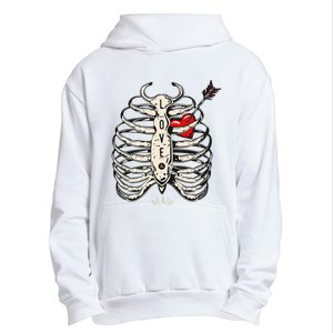 Skeleton Heart Rib Cage Xray Urban Pullover Hoodie