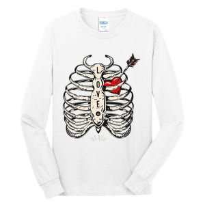 Skeleton Heart Rib Cage Xray Tall Long Sleeve T-Shirt