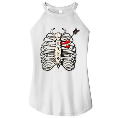 Skeleton Heart Rib Cage Xray Women’s Perfect Tri Rocker Tank