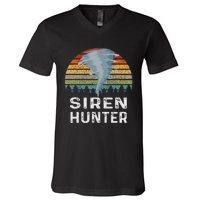 Siren Hunter Retro Tornado Chaser V-Neck T-Shirt