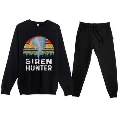 Siren Hunter Retro Tornado Chaser Premium Crewneck Sweatsuit Set