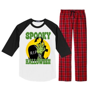 Spooky Halloween Rip Zombie Raglan Sleeve Pajama Set