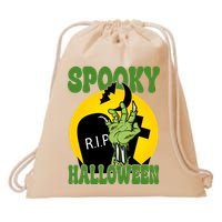 Spooky Halloween Rip Zombie Drawstring Bag