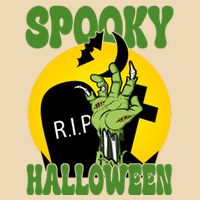Spooky Halloween Rip Zombie Zip Tote Bag