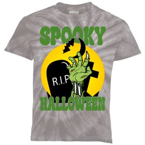 Spooky Halloween Rip Zombie Kids Tie-Dye T-Shirt