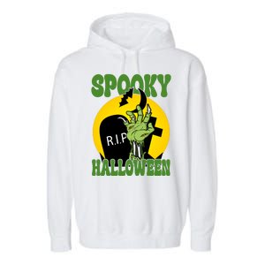 Spooky Halloween Rip Zombie Garment-Dyed Fleece Hoodie