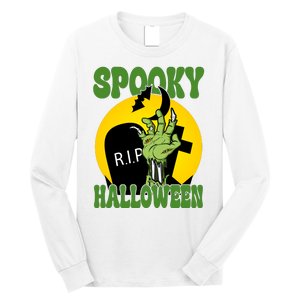 Spooky Halloween Rip Zombie Long Sleeve Shirt