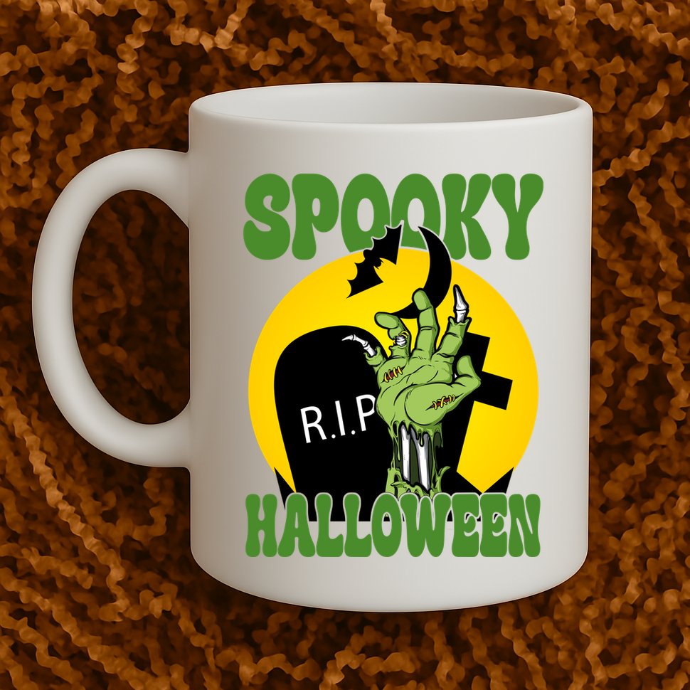 Spooky Halloween Rip Zombie Mug