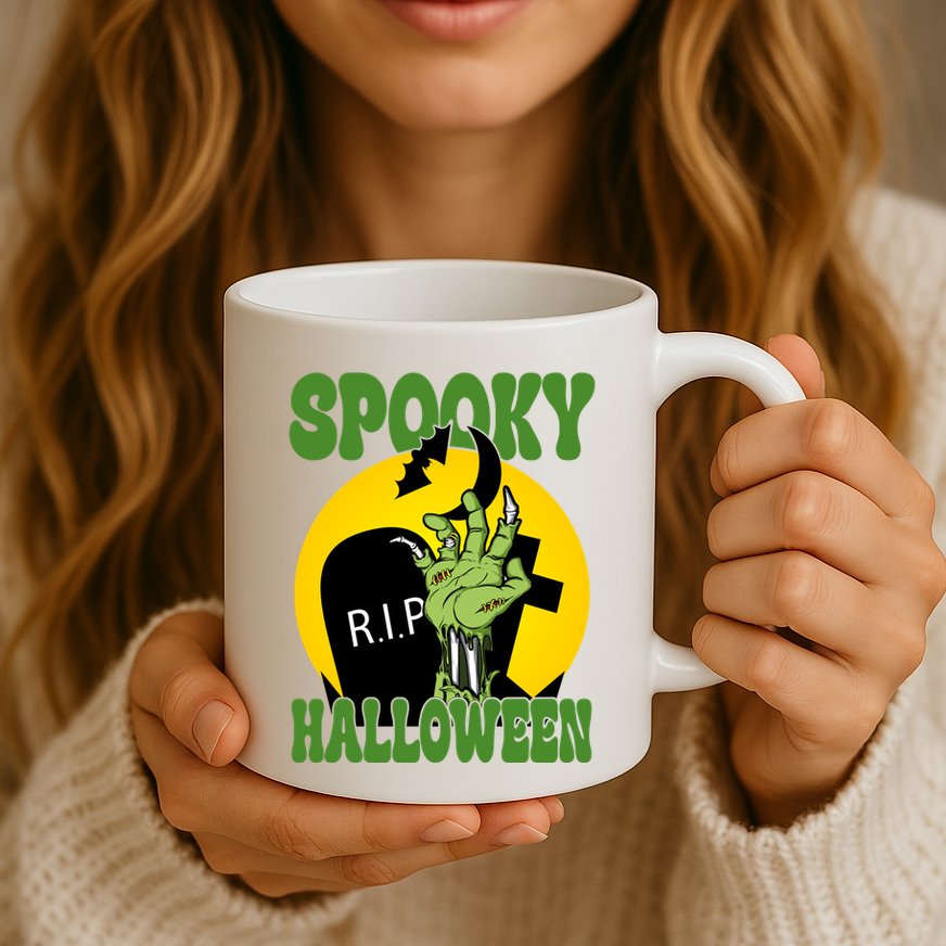 Spooky Halloween Rip Zombie Mug