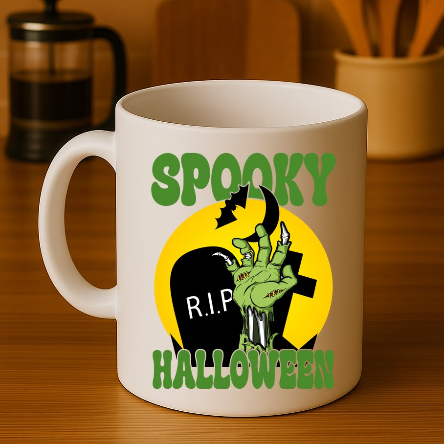 Spooky Halloween Rip Zombie Mug