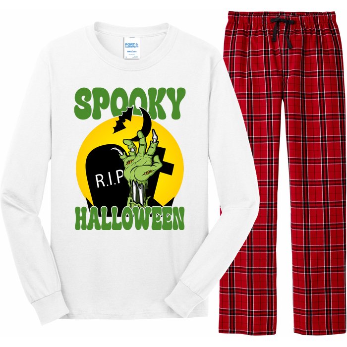 Spooky Halloween Rip Zombie Long Sleeve Pajama Set