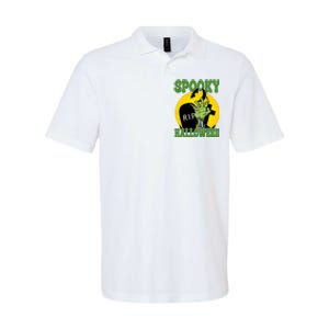 Spooky Halloween Rip Zombie Softstyle Adult Sport Polo