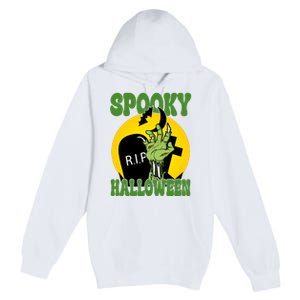 Spooky Halloween Rip Zombie Premium Pullover Hoodie