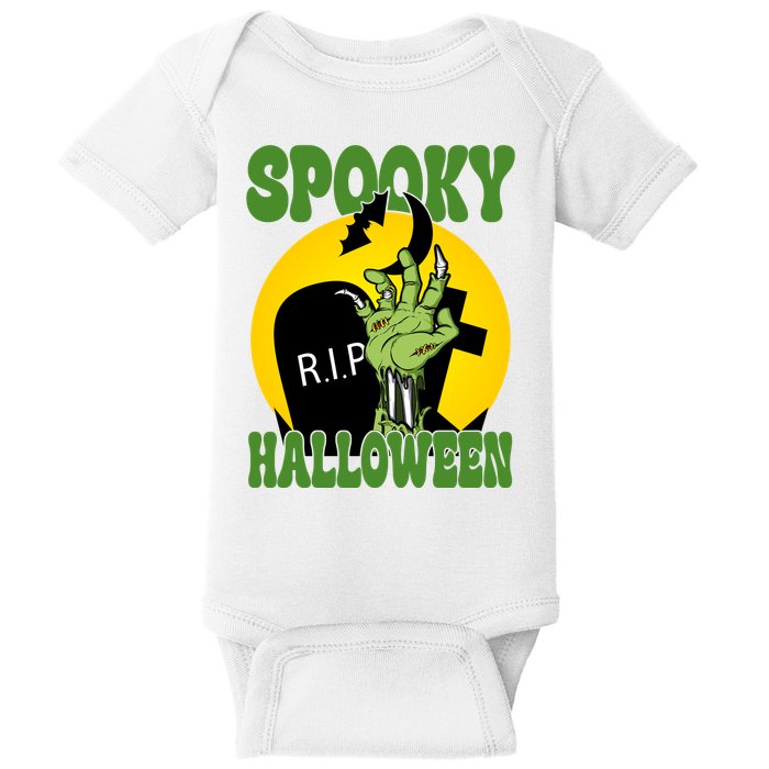 Spooky Halloween Rip Zombie Baby Bodysuit