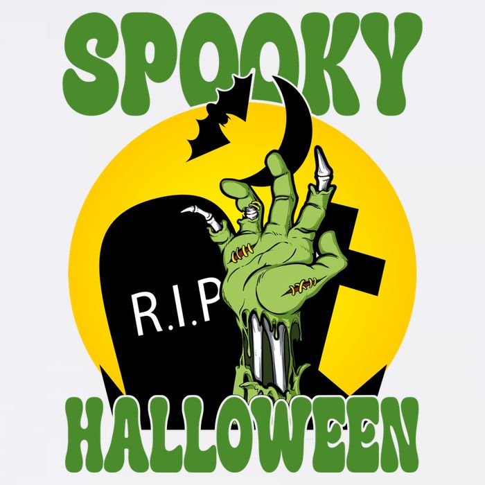 Spooky Halloween Rip Zombie Baby Bodysuit