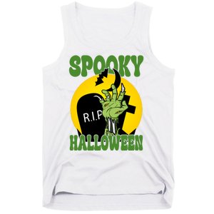 Spooky Halloween Rip Zombie Tank Top